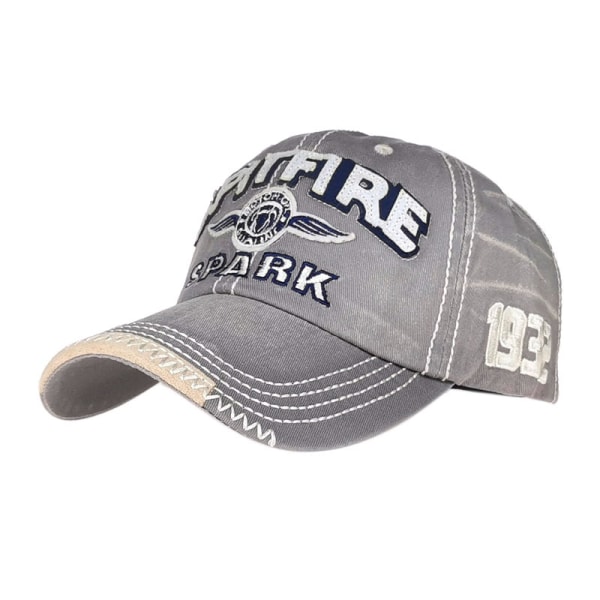 Caps for menn og kvinner Retro Baseball Cap Unisex Justerbar Metallspenne