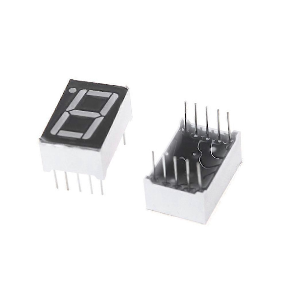 10 stk. 0,56 tommer 7 Segment 1 Digital LED Display Rød Fælles Katode Digitalrør