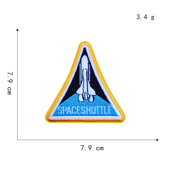 NASAs 100. romferge Military Mission Logo Iron-On Patches 9