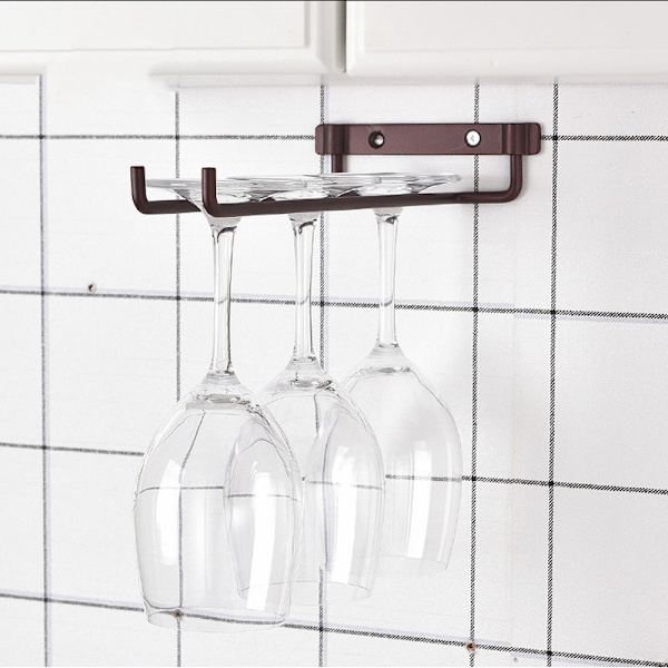 Set med 2 Glashållare Hängande Glashållare för Vinglas, Bi