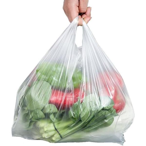 100 stk. 26*42cm Klarsynte Plastik Vestposer Vest Stil Bæreposer F