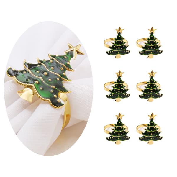 #Pieces Kreative Serviettringer - Pentagram Juleknapper, Unik#