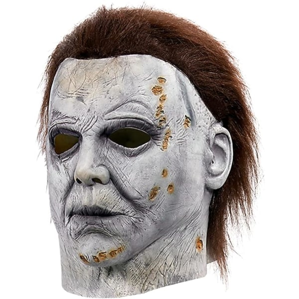 Michael Myers Mask Halloween Carnival Skräck Cosplay kostym（3）