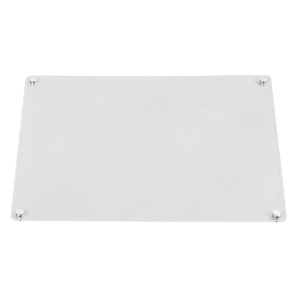 Magnetisk Akryl Whiteboard Transparent Kjøleskapsnotattavle Kjøleskapsmemotavle med 6 Tusjer 1 Tavlevisker