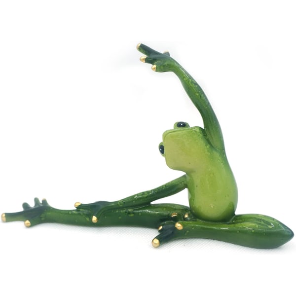 Creative Craft Resin Frog Figur Staty Dekoration, Fun Pers
