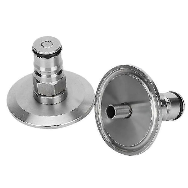 Rustfri stål hjemmebryg keg adapter 1.5in TriClamp til Ball Lock Post Fitting 2 stk