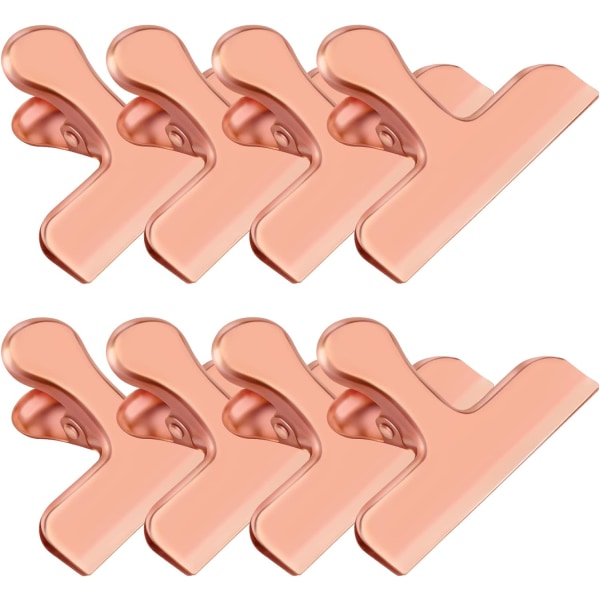 rosegold Chip Clips, 8 Pack Stainless Steel Chip Clips, Chip Cli