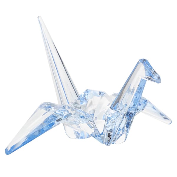Kreativ Simulert Origami Trane Modell Dekorasjon Skrivebord Akryl Laget Ornament Barn Bursdagsgave