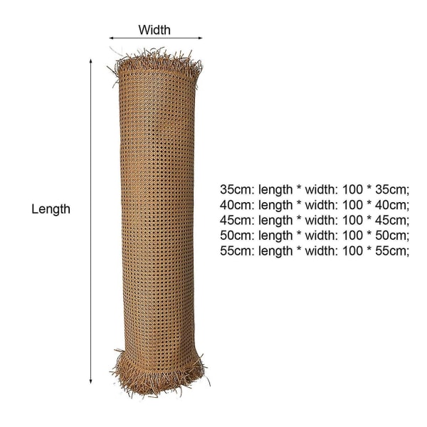 1 rulle imitation rotting-nät Burr Free Stark Gör-det-själv Caning Möbler Inredning Projekt Mesh Cane Net