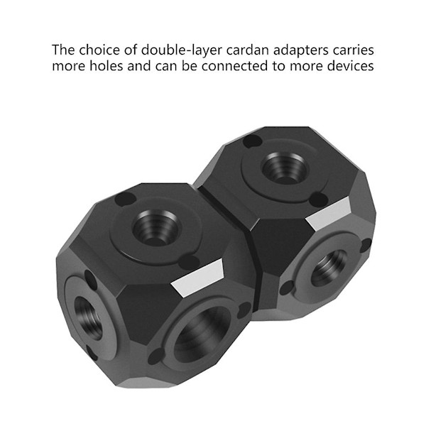 Metall Universal 1/4 Adapter Roterbar 3/8 Skruv Fotografering Mikrofonadapter