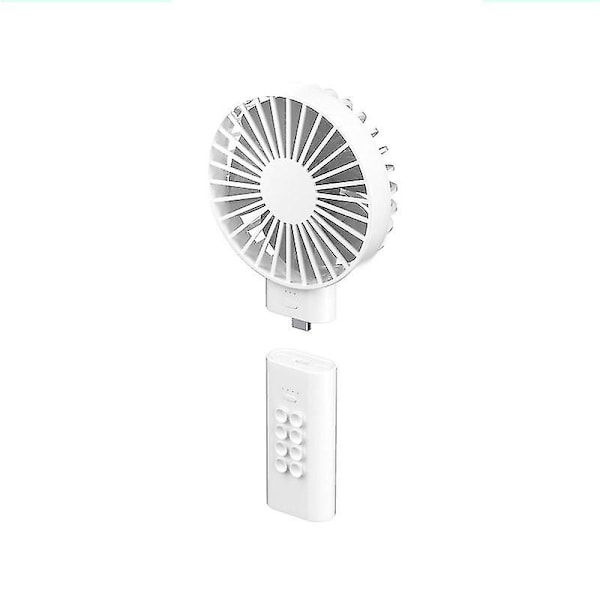 Mini Ventilator, Lille Ventilator Batteridrevet, USB Bærbar Oplader Ventilator, Mini Håndholdt Ventilator Bordventilator, Lille Personlig Ventilator med Ventilator Power Banksmall