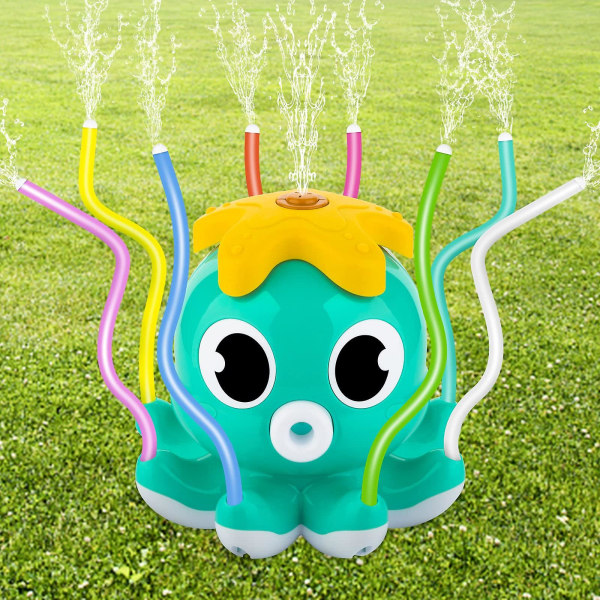 Kinder Swing Sprinkler med 8 Schlauch Sprinkler Spielzeug, Outdoo