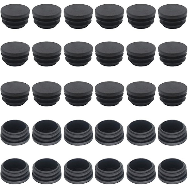 Stole Endeprop 25mm 50 stk. Rund Rørprop Rør Endeprop Runde Rør Endepropper Runde Rør Endepropper Rund Indløbs Endeprop Stolebensprop Stolpeprop