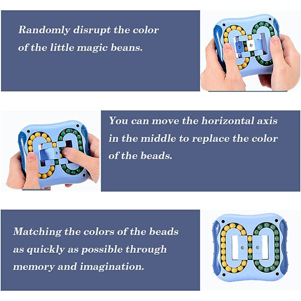 Pyörivä Magic Bean Cube -lelut, Fidget Spinnerit Stressiä Lievittävä Kuutio