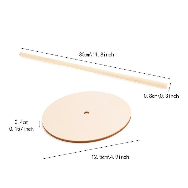 Donut Sticks 3 stk. DIY Donut Stand Træ Donut Stand Donut Holder Bryllupsdessertbar Bagels til Bryllupsfest Donut Display Stand Forsyninger Holder