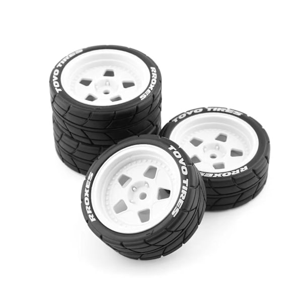 #4st/set Klassiska Driftdäck RC-Däck för 1/10 Ken Block RV Rally Ford Mustang 1965 RC-Bil Modifieringsdel#