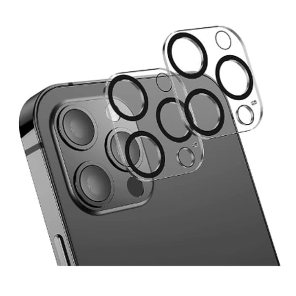 #[2-pack] Härdat glas linsöverdrag för iPhone 15 Plus#