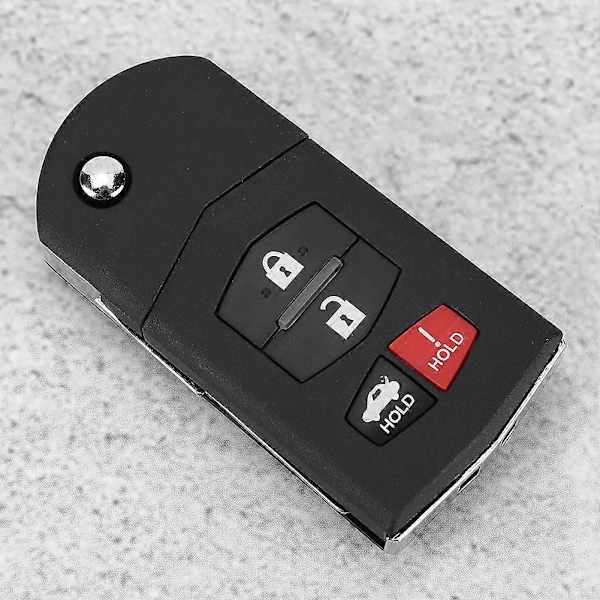 3 1 Knappar Vikbar Flip Bilnyckel Fodral Skal Skydd Passar Mazda 3 5 6 RX-8 CX-7 CX-9