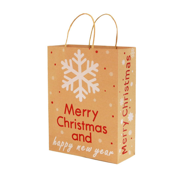 #Christmas Kraft Gaveposer med Assorted Juletrykk for Kraft 8stk#