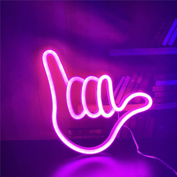 Neon Håndformet Hængende Lys - Dekorativ LED-lampe, Til Hjemmet