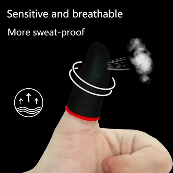 Gaming Finger Sleeves 8 st Touchscreen Finger Sleeve Anti-Svett