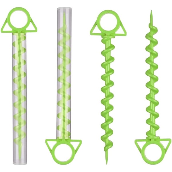 Green Tent Pegs 4 Pack Tent Stakes for Camping, Tents, Tent Stake