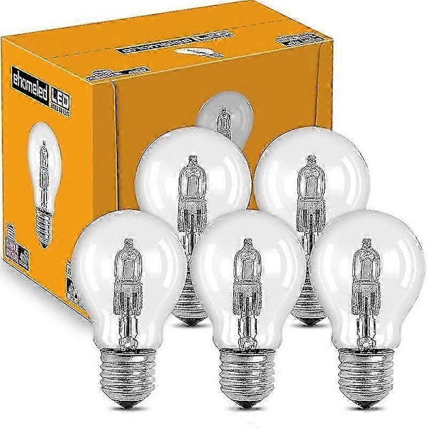 4 stk A55 halogen energisparende lampe gammeldags pære halogen wolfram øyevern oppvarming oppdrettslampe fullspektrum dimmbar E27 skrue