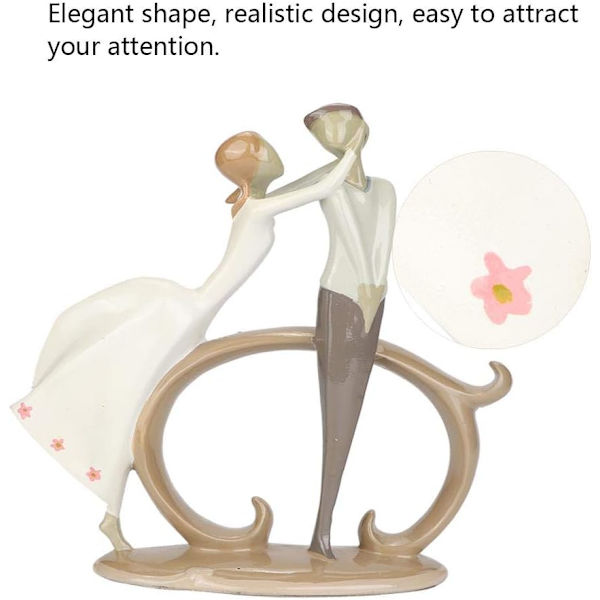 Livlig Par-Statue Skrivebords Hjemmedekorasjon, Kreativ Kunst S