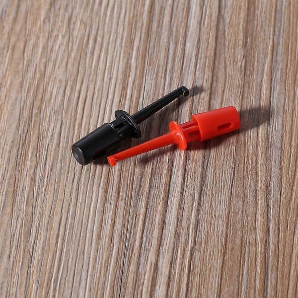 Nyt 1 par enkeltkrogclips testprobe ledningssæt mini grabber kit til multimeter