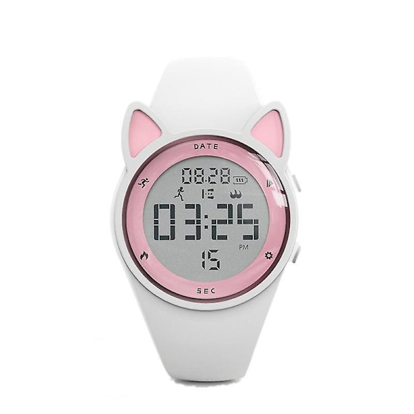 /#/Børns digitale ur Børn Vandtætte sportsure Fitness Tracker med skridttæller（Hvid）</N>/#/