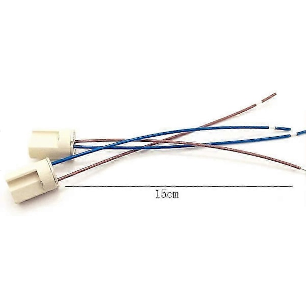 10 Stk. G9 Keramisk Lampeholder, Halogenlamper Keramisk Konnektor Sokkel, G9 Lampeholder 250V G9 Sokkel Keramisk Lampeholder