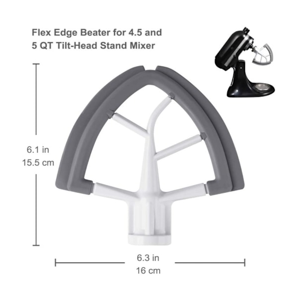 4,5 - 5 liters Flex Edge-omrörare för KitchenAid Vertikal Blender