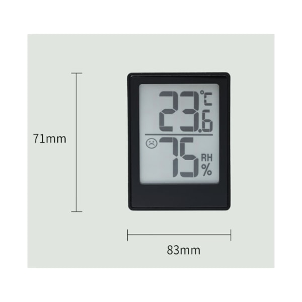 En inre hygrometer, hög precision, bekväm, hushållski