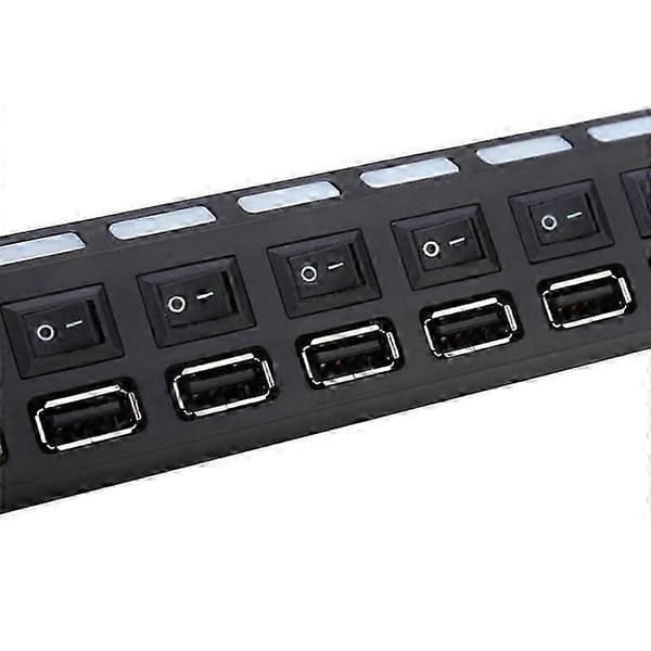 USB4-port 2 Splitter med switch HUB 4-håls switch HUB USB2.0 hub Multifunktion