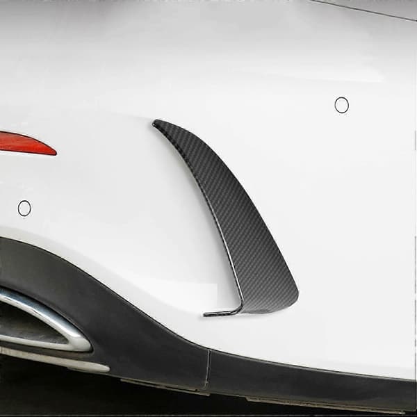 For C Class W205 C43 C63 Karbonfiber Look Bakre Støtfanger Luftventil Deksel 2014-2019 2 stk