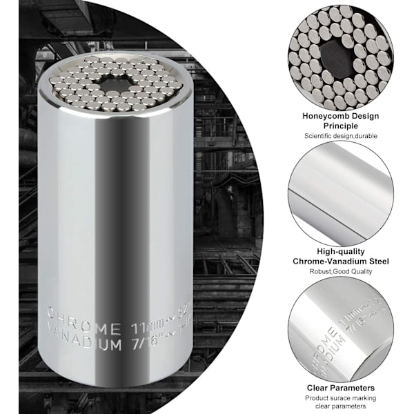 /#/11-32mm Multifunktionsstickkontakt med förlängningsstångsadapter/#/