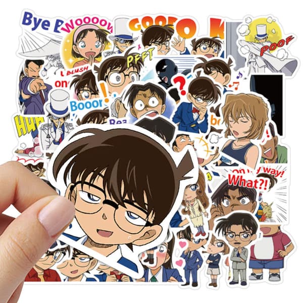#50 Piirroshahmoa Conan-dekkarin tarroista#