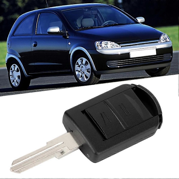 2 Knapper Bilnøgle Etui Skal Cover Udskiftning Passer til Opel Vauxhall Corsa 2000-2004