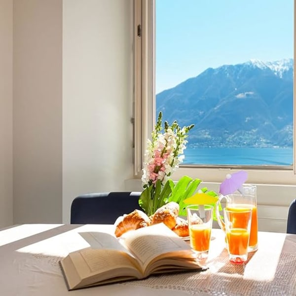 Drikkemarkører, 12 stykker Vinglassmarkører, Silikon Vinglass
