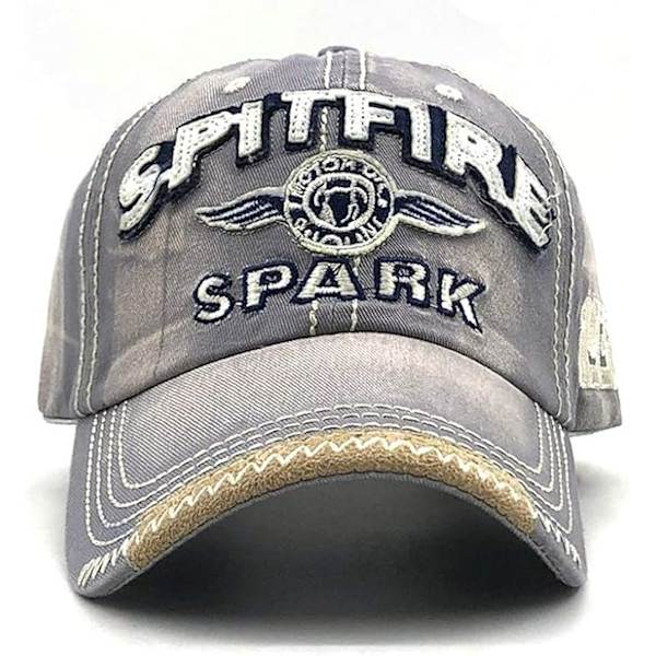 Caps for menn og kvinner Retro Baseball Cap Unisex Justerbar Metallspenne