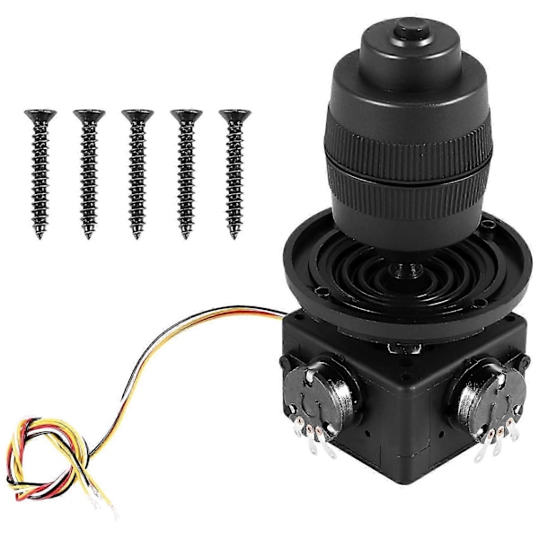 4-axlig joystickpotentiometer knappkontroll för -D400X-R4 10K 4D förseglad rockerpotentiometer