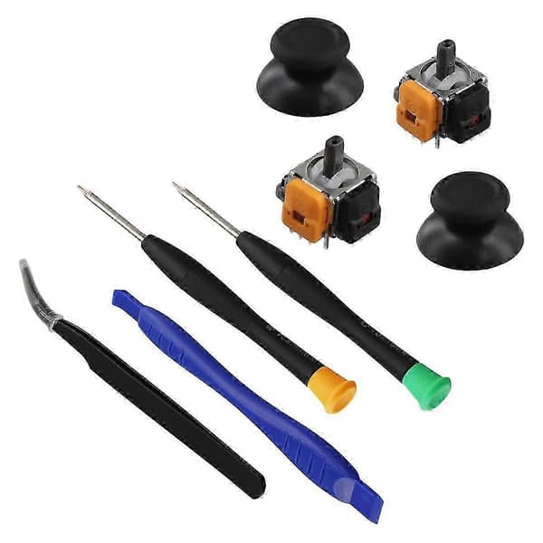 Erstatnings Hall Effect Joystick for 3D Analog Thumbsticks Reparasjonsdeler Kit