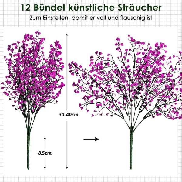 #Kunstig plante Kunstige blomster for utendørs bruk, værbestandig#
