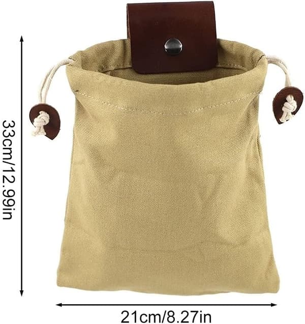 *Canvas Foderpose, Foldbar Lærred Bushcraft Taske, Bushcraft Taske*