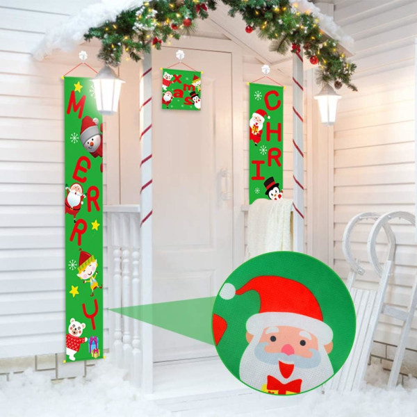 *Jule dørbanner God jul Xmas veranda skilt dørbanner*