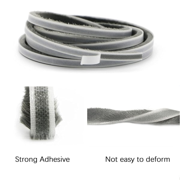 6m Brush Strip, Windproof and Dustproof Self Adhesive Adhesive B