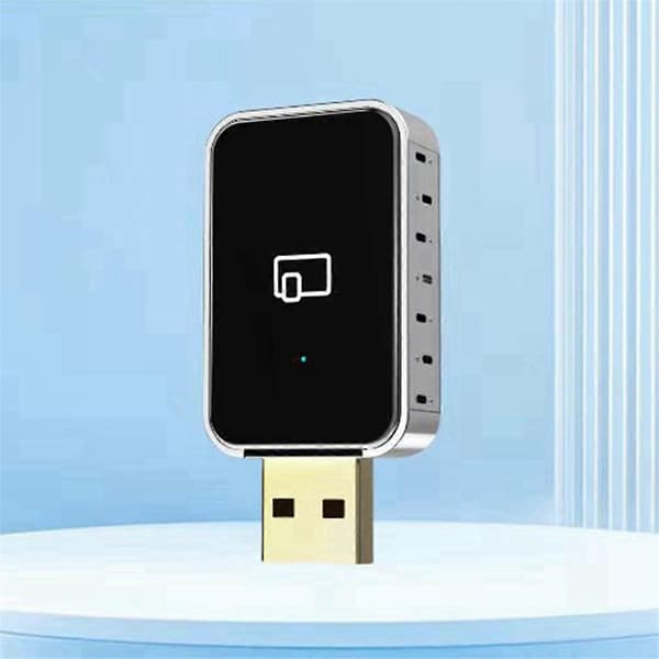 Trådløs AUTO&CARPLAY 2 i 1 Biladapter Stemmeassistent Trådløs Mini Box Adapter Android 11+ System