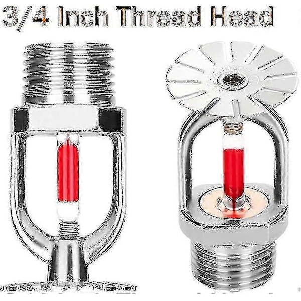 5 st Brand sprinklerhuvud 3/4 tum Hängande Typ 155 Vattenspray Nedåt 68 Mässing Sprinklerhuvuden 3/4\" Npt