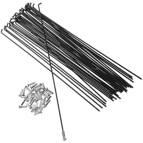 36 Sarjaa 14G J-mutka Maastopyörän Teräspinnat Polkupyörän Pinnat ja Nipat 260mm