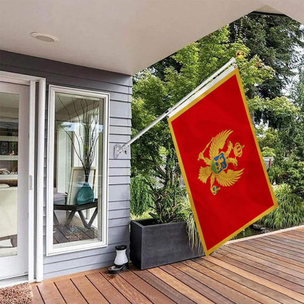 #Montenegron lippu, 90x150cm polyesteri#